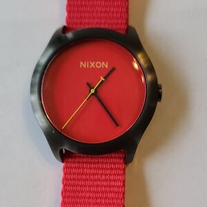 Nixon Bold Red and Black Timepiece